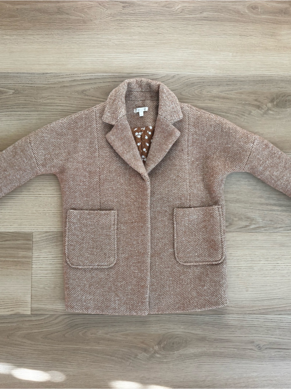 Rylee and cru Kids Cozy brown tweed Jacket